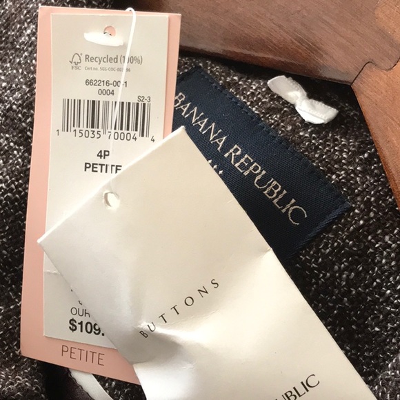 Banana Republic Wool Tweed Swing Retro Crop Jacket 4P - Picture 14 of 16